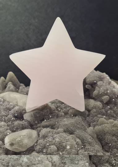 Pink Calcite Crystal Star